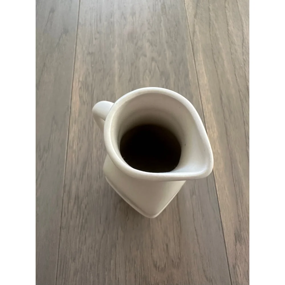 White Thyme Hand Painted Ceramic Vase Pitcher